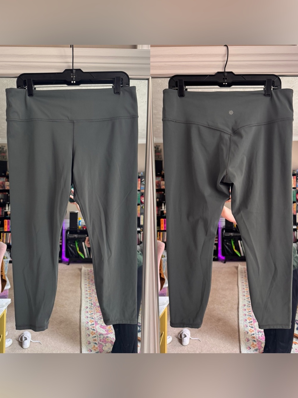 Athleta Slate Gray 7/8 Elation Train Tight Leggings